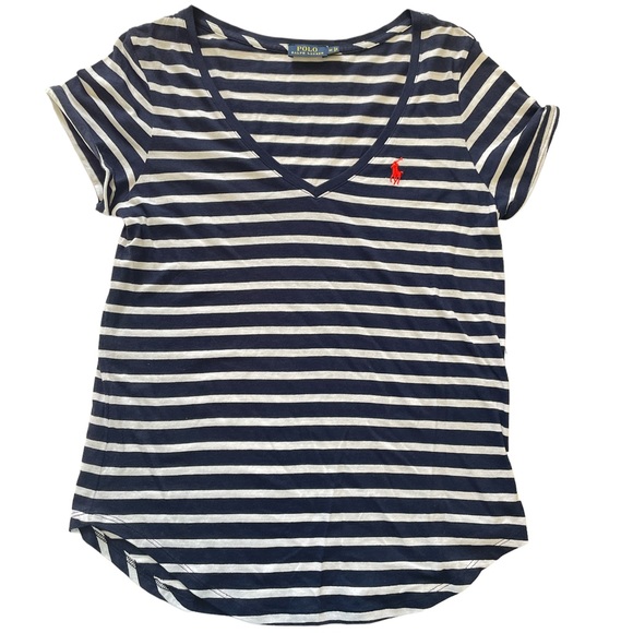 Polo Ralph Lauren Tops - Polo Ralph Lauren Women's V Neck Short Sleeve T- Shirt size M